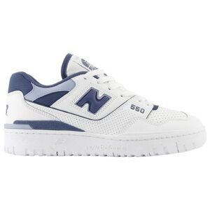 New Balance 550s in white blue